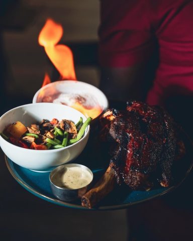 Assiette de barbecue à l'américaine Du Rolls Grill Toulouse 